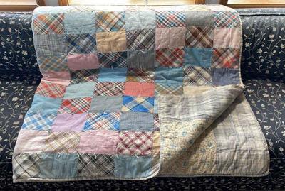 Vintage Handmade Twin Quilt * 84 X 53”
