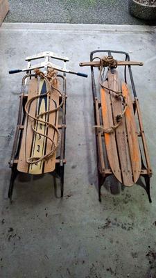 Vintage Yankee Clipper & Sears Sleds
