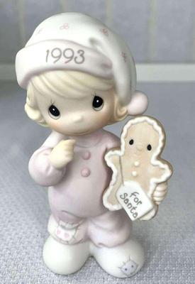 Precious moments 1993 wishing you the sweetest christmas”