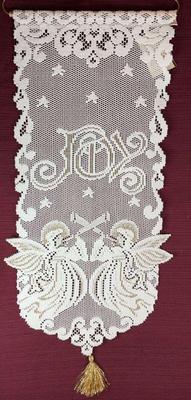 Heritage lace angels” lace hanging