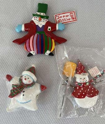 Dept 56 3 snowman ornaments