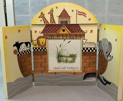 Noah s ark wooden picture frame