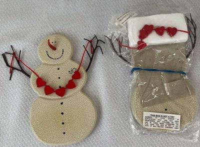 Dept 56 2 snowman ornaments