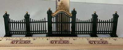 Dept 56 village wrought iron gate and fence”