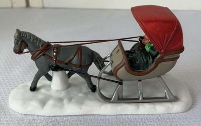 Dept 56 one horse open sleigh”
