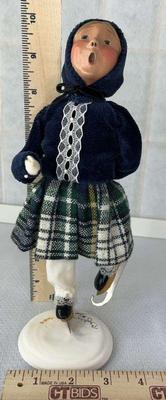 Byers choice traditional girl skating numbered