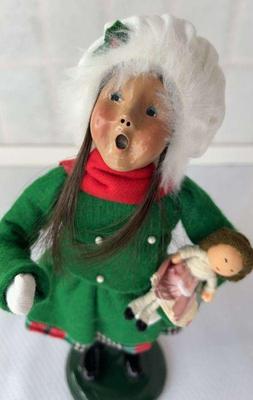 Byers choice traditional girl holding doll