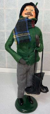 Byers choice 1992 traditional man holding skates