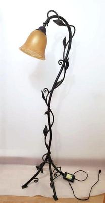 Art nouveau floral vine floor lamp