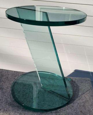 Beautiful glass side table