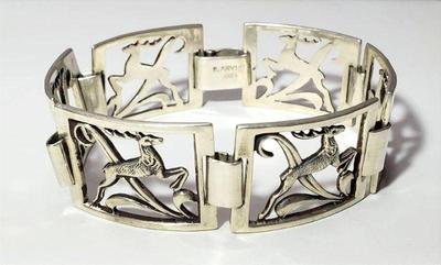 E arvis 830s vintage danish reindeer link bracelet