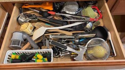 Large drawer of miscellaneous items