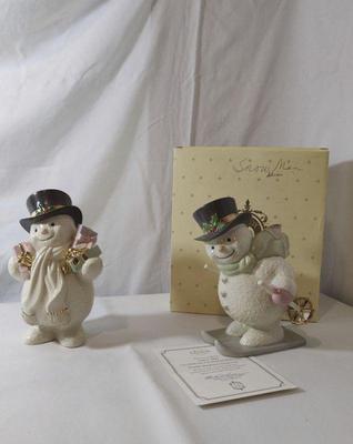 2 lenox snowman figures