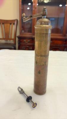 Frugal gourmet pepper mill vintage metal sugar tongs