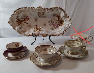 Misc pieces of bone china