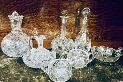 Crystal decanters and more