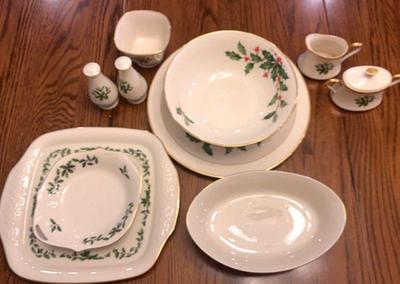 Lenox holiday christmas china serving pieces