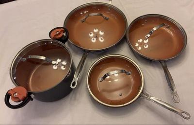 Gotham copper pot set