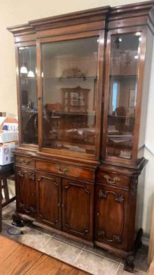 Beveled glass china cabinet