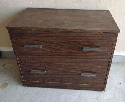 Wooden file cabinet