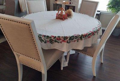 Living spaces round table 4 chairs