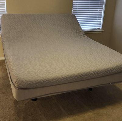 Queen size dual air sleep number adjustable bed frame