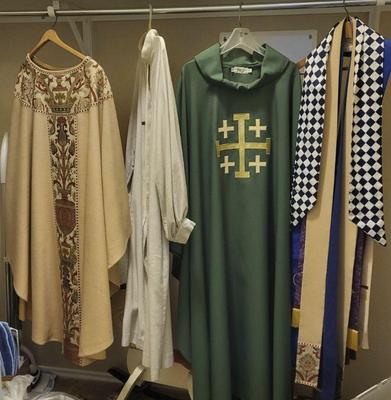 Religious chasubles stoles and tunic