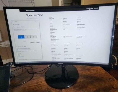 Samsung cf390 curved monitor 2