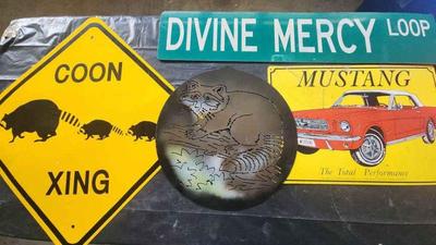 Metal signs