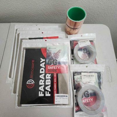 Faraday rf shielding fabric