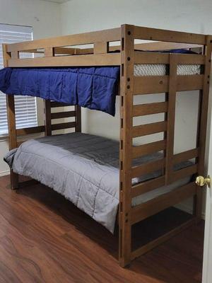 Twin size wood bunkbeds