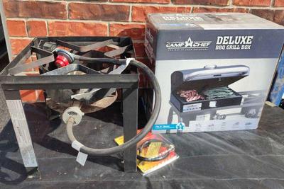 Camp chef grill box propane cooker