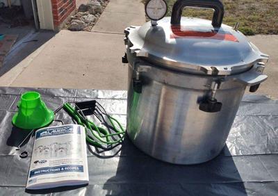 All american cast aluminum pressure cannercooker