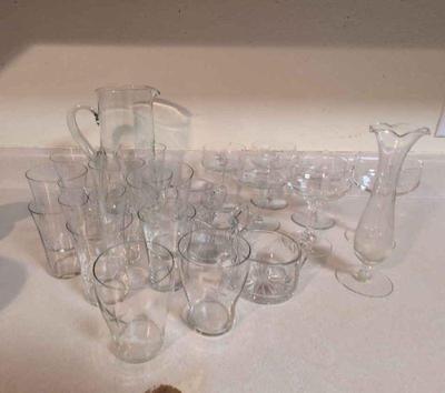Etched glass barware more