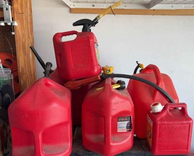 Plastic gas cans
