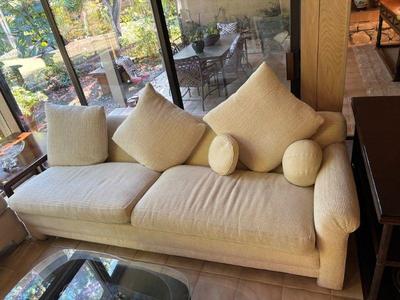 2 piece sectional sofa 88x36Dx27H, SH 17, 60x30x27 SH 171 piece of 2 piece sectional sofa