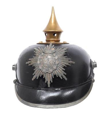 Lot 120 saxon enlisted infantry pickelhaube helmet wwi
