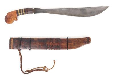 Lot 71 bagobo bolo sword w scabbard