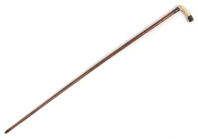 Lot 86 english silver bone walking stick