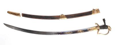 Lot 8 american eagle head pommel calvary sword c. 1805 1820