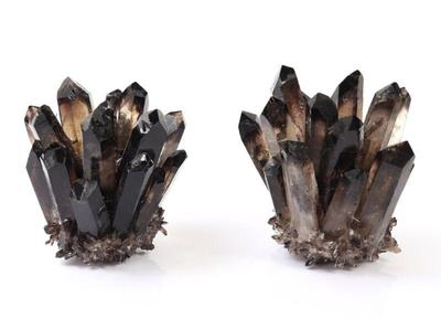 Lot 4 beautiful smoky quartz crystal blossoms