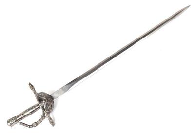 Lot 21 decorative european style cup hilt rapier