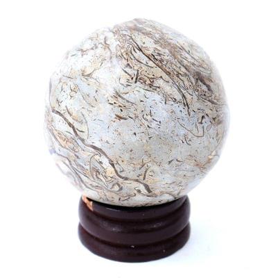 Sale Photo Thumbnail #208: Lot 212 ancient dinosaur bone polished sphere