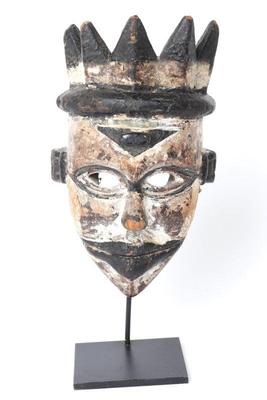 Lot 308 african spirit mask idoma peoples 20th c.