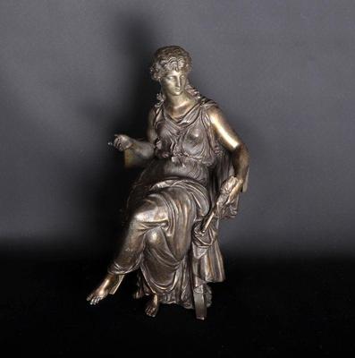 Lot 339 classical style bronzed spelter statue of goddess