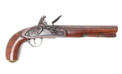 Lot 88 american flintlock kentucky pistol english proof's