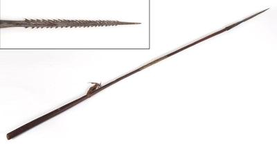 Lot 81 african harpoon spear with saw blade