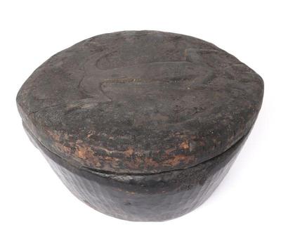 Lot 305 large filipino wood carved food bowl