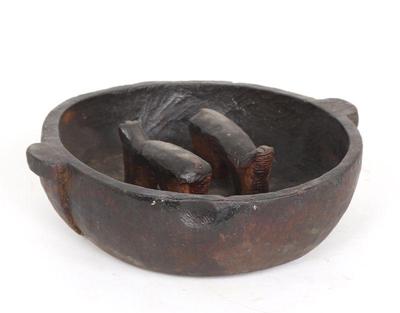 Lot 319 chicha ceremonial bowl w llamas