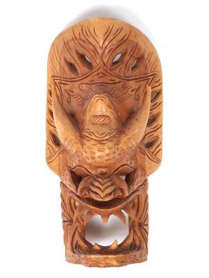Lot 304 filipino hand carved dragon mask